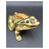 Ceramic Hand Painted Frog Planter
