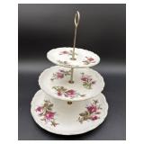Porcelain Plate Three Tiered Serving Tray