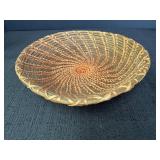 Hand woven 8in diameter bowl
