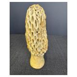 Stone carved 5in  Morel Mmushroom
