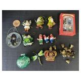 Christmas Ornaments- Gnomes, Bells, Crown,