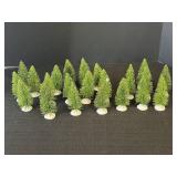 22- 4in Green Bottle Brush Trees