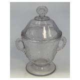 7.5" Purple Hue Glass Candy Jar