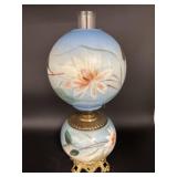 Antique Hand Painted Gone with the Wind Lamp