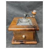 Antique Coffee Grinder - cast iron hand crank
