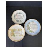 (3) Decorative Wall Plates w/ Sayings