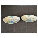 6.5" Blue Floral Takito Hand Painted Dishes