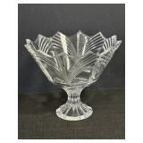 Bohemian Lead Crystal Pedestal Bowl