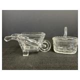 Crystal Wheel Barrel, Crystal Basket Candy