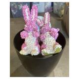 Flower Pots, Artificial Flowers, Bunnies