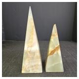 2 Onyx Pyramid Obelisks