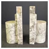 Pair of Mid Century Marble Bookends