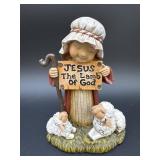 Sandy Tuzinski Resin Good Shepherd Figurine