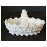 Westmoreland paneled grape spilt handle basket