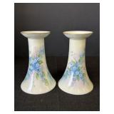 4.75"  Porcelain Forget Me Nots Hand Painted