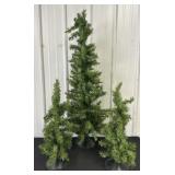 2- 24in & 43in Christmas Trees