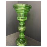 Art Deco Green candlestick