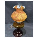 Fenton Autumn Orange Shaded Lamp