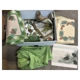 Green & Pine Placemats, Napkins, & Tablecloth