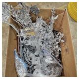 Silver Holiday Decor- Signs, Ribbon, Picks