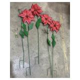 40"ï¿½Poinsettia Lawn Decor