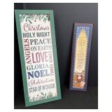 Christmas easel plaque & wall hanging.
