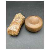 (2) Fossil Rocks 4.5in long x 2in wide and