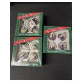 Christmas Hand Decorated Glass ornaments