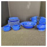 Vintage Blue Dinnerware