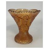 7.5" Imperial Glass Marigold Carnival Vase