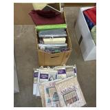 Variety of tablecloths & curtains, mostly new.