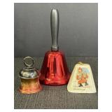 3 Christmas Bells, tallest is 4.75in