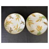 Imperial Austria Hand Painted Plates Golden