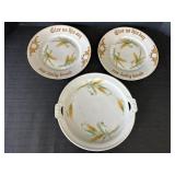 Bavaria Z S & C Wheat Design Plates