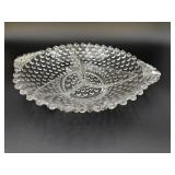 Vtg hobnail Divided relish dish