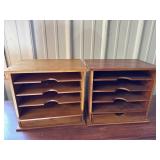 (2) Desk Top Organizers
