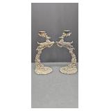 Godinger Flying Reindeer Candle Holders