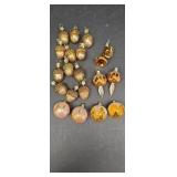Christmas Ornaments, Acorns, Buggle &