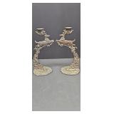 Godinger Flying Reindeer Candle Holders