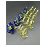 Hand Blown Glass Napkin Rings