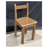 Vtg childï¿½s wood chair, 15.5in seat height & 26in