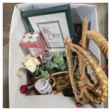 Assorted Decor- Wax Warmer, Ivy, Vases, Mug,