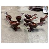 7 Vintage Heavy Metal Bird Tealight Candle Holder