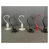 6- 8" Glass Ornament Holders