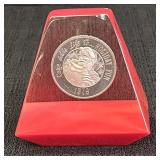 1976 Coca-Cola Santa Christmas Silver Coin