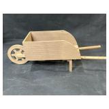 22.5"ï¿½ Wooden Decorative Wheelbarrow