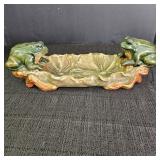 Vintage Ceramic Frog Trinket Dish
