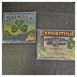 Vintage Citrus Crate Labels