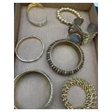 Variety of Gold-Tone & Silver-Tone Bracelets