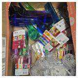 Plastic Colorful Utensils, Cocktail Forks &